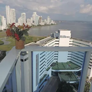 Con Hermosa Vista Al Mar En El Laguito Piso 19 Apartamento Cartagena